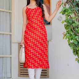 Meeranshi Women Printed Sleeveless Kurti image 2