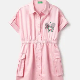 United Colors of Benetton Girls Shirt Midi Dress-picture-43