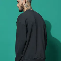 GRIFFEL Men Round Neck Printed Sweatshirt image 3