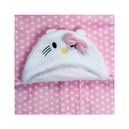 Kassy Pop Microfiber Fleece Hooded Blankets - Pink image 3