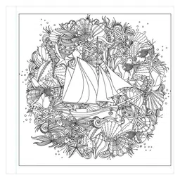 navneet Serene Seascapes Coloring Book - English image 4