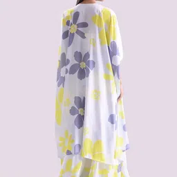 House of Kaftan Women Floral Printed Gotta Patti Ready to Wear Lehenga&Blouse With Dupatta image 3