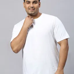 Vaishvik Plus Size Pure Cotton Regular Fit Casual T-shirt-picture-15