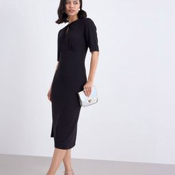 Styli Women Keyhole Neck Sheath Midi Dress-picture-14