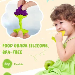 Kritiu Pack Of 6 Fruit Shapeed Baby Teether image 5