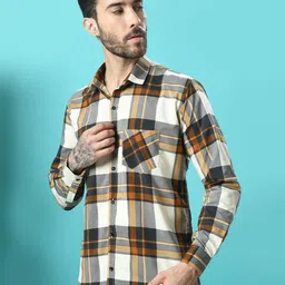 Tanip Men Comfort Sheer Checked Casual Shirt image 3
