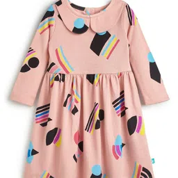 JusCubs Print Peter Pan Collar Fit & Flare Dress-picture-44