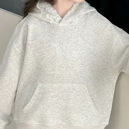 LULU & SKY Girls Embroidered Hooded Sweatshirt image 5