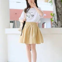 LULU & SKY Girls Printed T-shirt with Skirt-picture-11