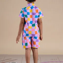 LIL DRAMA Boys Printed Shirt with Shorts image 4