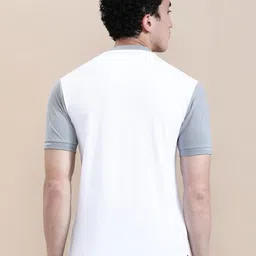 Crocodile Men Panel Print Polo T-shirt with Cheese Embroidery image 5