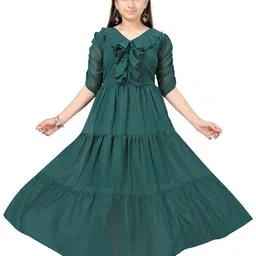 BAESD Georgette Fit & Flare Dress image 1