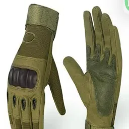 FLASTEENO Men Patterned Leather Biking Gloves image 3