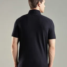 Tommy Hilfiger Men Solid Polo Collar Cotton T-shirt image 5