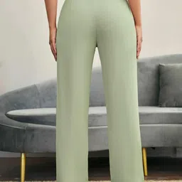 Next One Women Smart Straight Fit High-Rise Easy Wash Trousers image 3