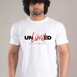 HESHA Men Typography Printed Round Neck Cotton T-shirt-picture-55