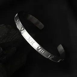 French Accent Men Silver-Plated Cuff Bracelet-picture-37
