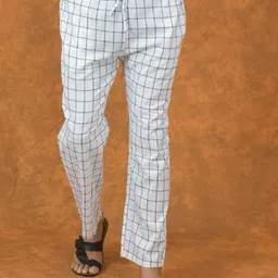 ETC X D To D Life Style Men Checked Regular Fit Mid-Rise Cotton Regular Trousers-picture-16