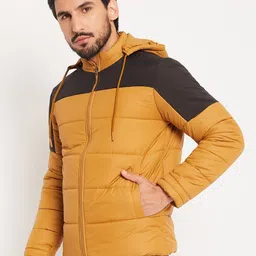 vero amore Men Colorblock Quilted Jacket image 3