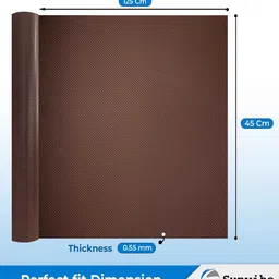 Sunvibe (45cm X 1.25m) Multi-Purpose EVA Non-Slip Kitchen Drawer Shelf and Cabinet Liners (Coffee) image 2