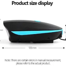 najif 2-in-1 LED Light with Horn, Volve Light for Wheel(Universal Use) Cycle Bike Car LED Front Light image 4