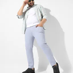 instafab plus Men Regular Mid Rise Grey Jeans image 5