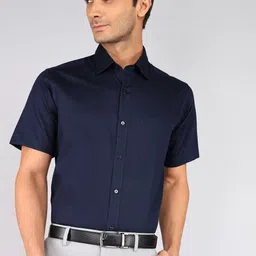 raymond Men Regular Fit Solid Formal Shirt-picture-12