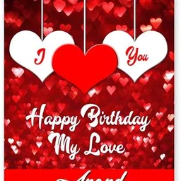 midas craft Happy Bithday Anand ….08 Romantic Birthday Quote Greeting Card image 1