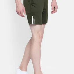 rock.it rock it Men Olive Green Mid-Rise Sports Shorts image 2