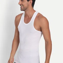 T.T. Pack Of 5 Derby Cotton Undershirt Vests image 2