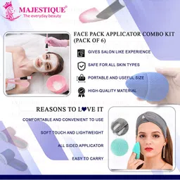 MAJESTIQUE 6-Pcs Face Pack Applicator Kit image 4