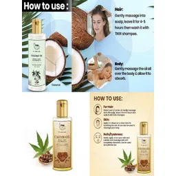 TNW the natural wash Pack of 2 Coconut oil Castor oil image 2