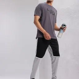 HRX by Hrithik Roshan Men Colourblocked Zipped Hem Rapid-Dry Running Track Pants image 5