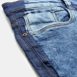 Flying Machine Women Blue Flared Heavy Fade Stretchable Jeans image 3