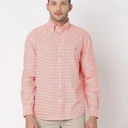 brooks brothers Men Checks Regular Fit Cotton Classic Shirt-picture-39