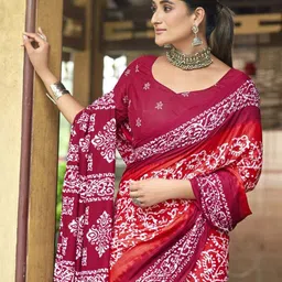 all about you Printed Saree image 4