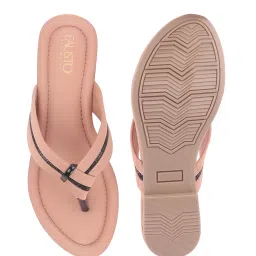 Fausto Women's Pink Thong Sandals image 3