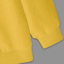 Vimal Jonney Yellow Fleece Regular Fit Sweatshirt image 3