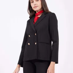 Fablestreet Black Plain Blazer image 3