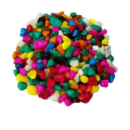 Somil Multicolor Pebbles/Stones for Garden, Plants, Lawns, Aquariums, Fish Pots, Home Decor, Vases, Furniture Filler. Size: 10-30mm, Shiny Multicolor -A97-picture-21