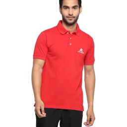 OFF LIMITS Red Short Sleeves Solid Polo T-Shirt-picture-40