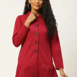 Belle Fille Maroon Regular Fit Jacket-picture-15
