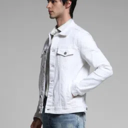 Jack & Jones White Cotton Regular Fit Jacket image 3