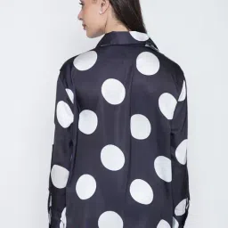 Lounge Dreams Black Relaxed Fit Polyestercasual shirts image 2