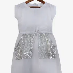 Kiddopanti Kids White Embellished Dress-image-37