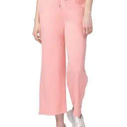 Candyskin Peach Regular Fit Mid Rise Trackpants-picture-32