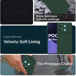 Sprig Back Cover for Poco X6 Neo 5G (Green) image 2