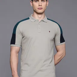 Louis Philippe Jeans Polo Collar Pure Cotton Slim Fit T-shirt-picture-54