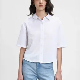 Forever 21 White Regular Fit Shirt-image-54