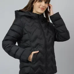 Latin Quarters Black Solid Casual Jacket image 3